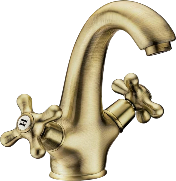 Смеситель для раковины Cezares Retro с донным клапаном, бронза RETRO-C-LS1-02 (детальная фотография)