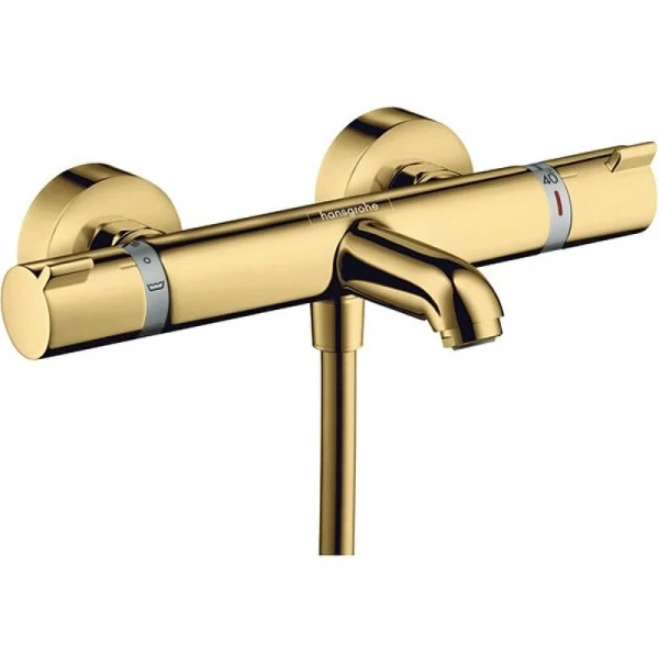 Смеситель для ванны Hansgrohe Ecostat термостатический, полированное золото 13114990 (детальная фотография)
