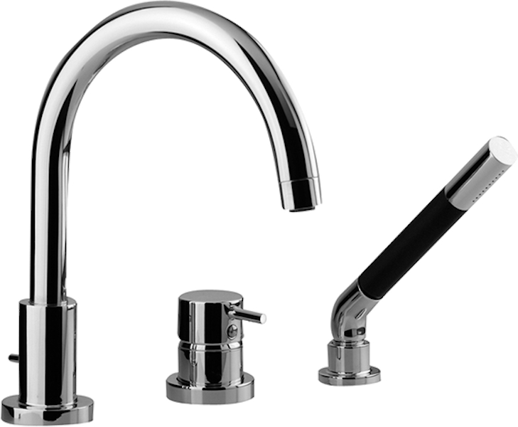 Смеситель для ванны Cisal Less New LN001260 с ручной лейкой (детальная фотография)