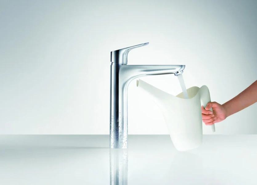 Смеситель для раковины Hansgrohe Focus однорычажный 31518000 (детальная фотография), однорычажные, двухрычажные