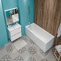 Ванна акриловая 1MarKa Modern 01мод1270кс1, 120 x 70 см, цвет белый