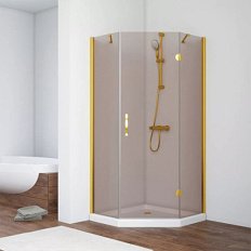 Душевой уголок стекло бронза Vegas-glass AFA-Pen 100 05 R