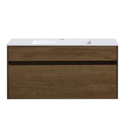 Тумба под раковину подвесная Vincea Chiara 100 см дуб табак - фото 9