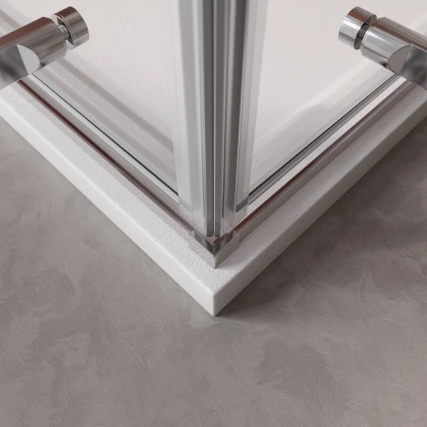 Душевой уголок Cezares Liner 100x100 см профиль хром LINER-A-2-100-C-Cr (детальная фотография), 100х100