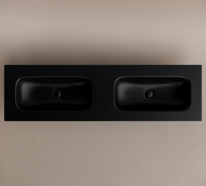 Раковина Ceramica Nova Grace 161 см черная матовая CN7023MBwx (детальная фотография), встраиваемые (в столешницу)