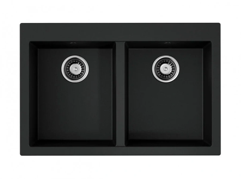 Мойка для кухни Omoikiri Bosen 80-2-BL 80 см черная 4993836 (детальная фотография)