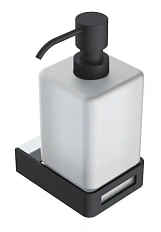 Дозатор для мыла Boheme Q черный/хром