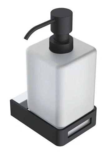 Дозатор для мыла Boheme Q черный/хром - фото 9