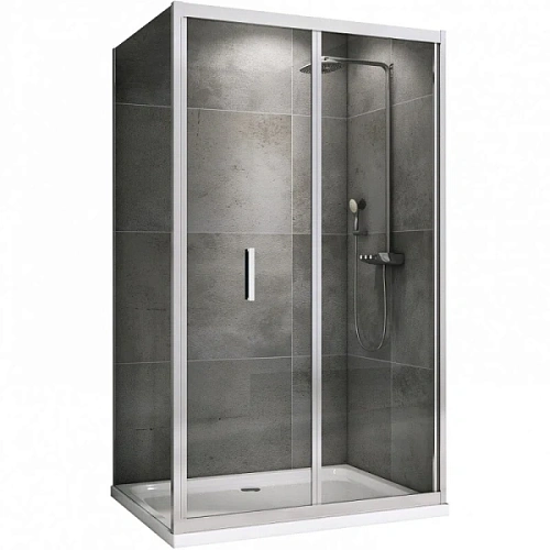 Душевой уголок Abber Sonnenstrand 90х90 см профиль хром - фото 1
