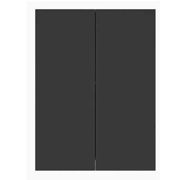 Шкаф подвесной Misty Поло 60 см антрацит/дуб Галифакс белый О-Пол08060-014По (детальная фотография)