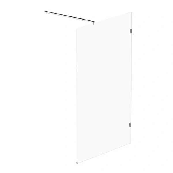 Душевая перегородка Am.Pm X-Joy 120 см профиль хром W94WI-120-F1-MTE (детальная фотография), прозрачные