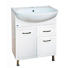 Тумба под раковину напольная Misty Уют 60 см белая