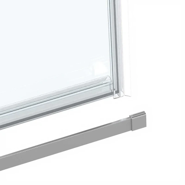 Душевой уголок Vincea Como Soft 150х90 см профиль хром VSR-1CS9015CL (детальная фотография), хром