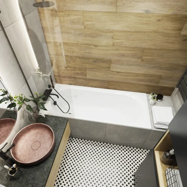 Ванна акриловая Lavinia Boho Biore 150x70 см белая 35010050 (детальная фотография), 150x70 см