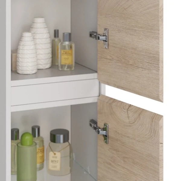 Шкаф-пенал Lemark Combi LM03C35P 35 см с распашными дверками (детальная фотография), подвесные, напольные