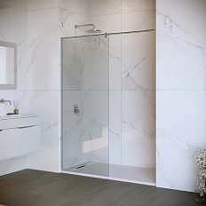 Душевая перегородка RGW Walk In WA-034 110 см профиль хром, стекло прозрачное