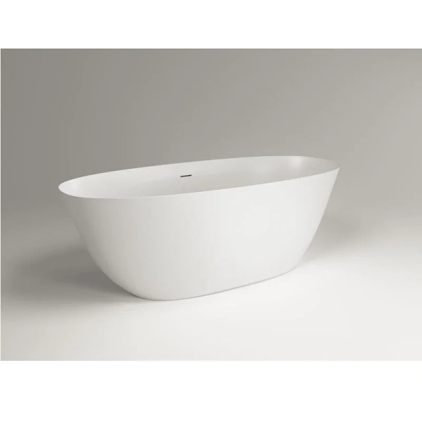 Ванна из искусственного камня Plumberia Selection Seta, 170 х 75 см, белый матовый, SETA 170BO (детальная фотография), 170 см