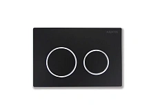 Клавиша смыва Акватек Small черная матовая