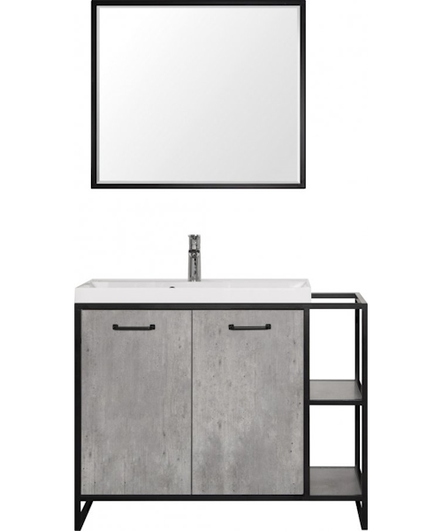 Зеркало Style Line Лофт 80 см бетон ЛС-000010024 (детальная фотография), современные, hi-tech