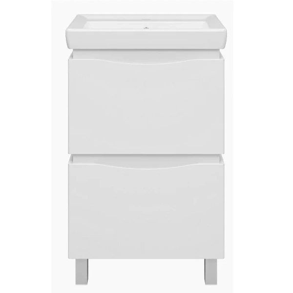 Тумба под раковину напольная Misty Венера 55 см белая П-Внр01055-012Я (детальная фотография)