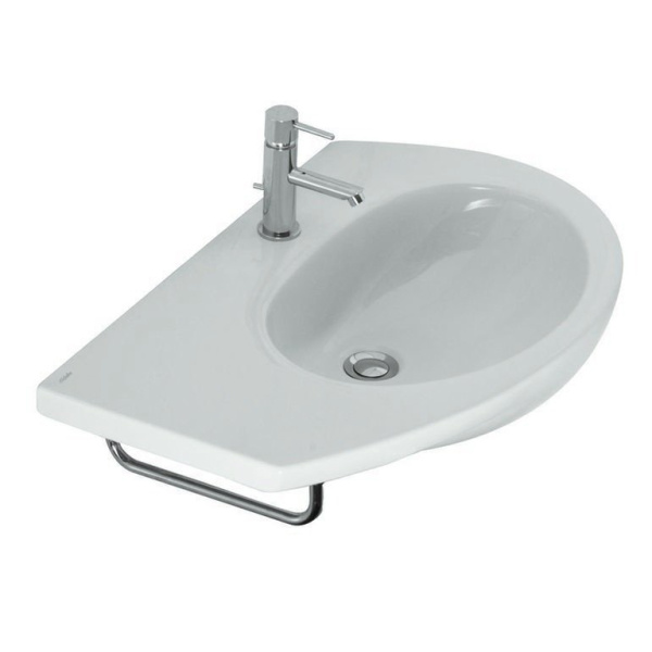 Полотенцедержатель для раковины боковой, цвет хром, Globo Grace BO024.BI (детальная фотография)