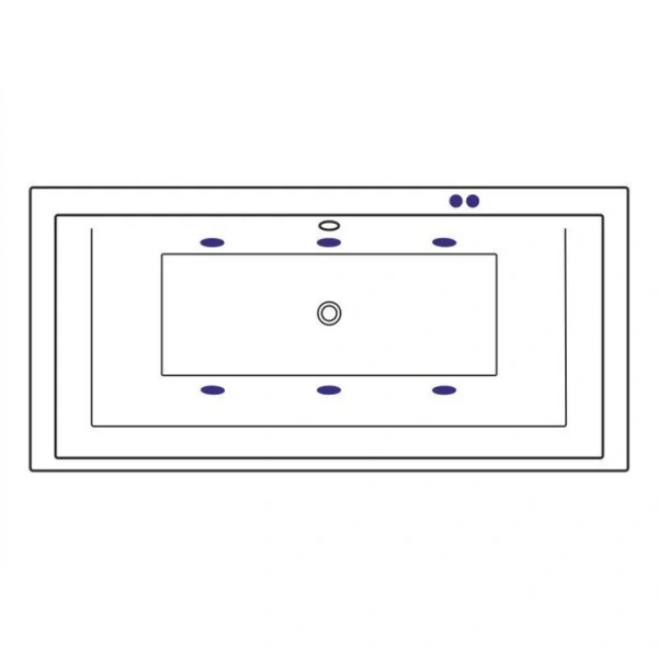Ванна гидромассажная Excellent Crown Grand Soft 190 x 90 см, белый/хром, WAEX.CRG19.SOFT.CR (детальная фотография), с гидромассажем