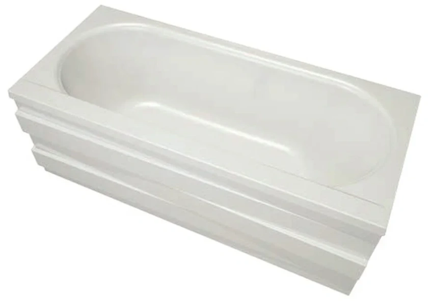 Акриловая ванна Eurolux Orio E1016075028, 180 х 80 см, белая (детальная фотография), прямоугольные