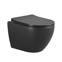 Унитаз подвесной Boheme Nero черный матовый