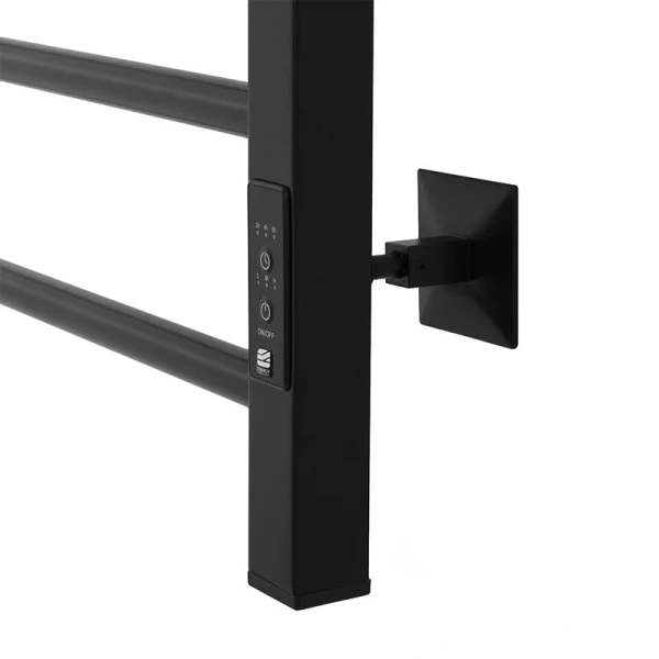 Полотенцесушитель электрический Energy Relo 40x60 см черный матовый EETR0RELO06040R905M (детальная фотография), лесенка, вертикальные