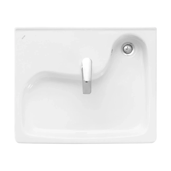 Раковина над стиральной машиной Santek Клио 63 см с кронштейнами 1.WH50.1.770 (детальная фотография), над стиральной машиной