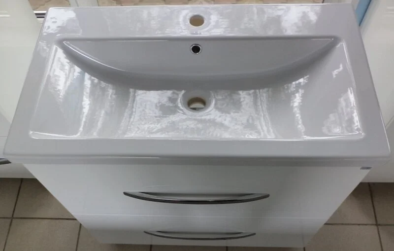 Раковина Cersanit Como 100 см белая R-UM-COM100/1 (детальная фотография), 100 см