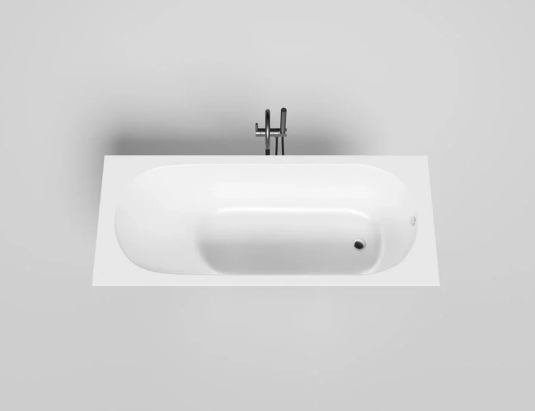 Ванна из искусственного камня Salini Ornella 170х70 см белый матовый 102313M (детальная фотография), искусственный камень