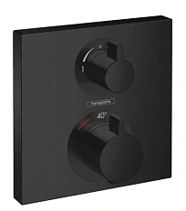 Смеситель для душа Hansgrohe Ecostat Square матовый черный