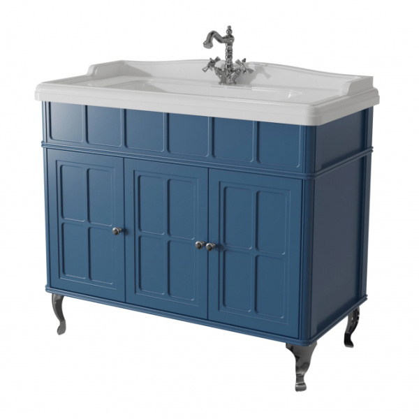 Тумба под раковину напольная Caprigo Borgo 100 см синяя 33414-B136 (детальная фотография)