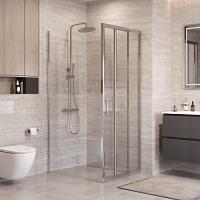 Душевой уголок BelBagno Uno-195 80x100 см профиль хром