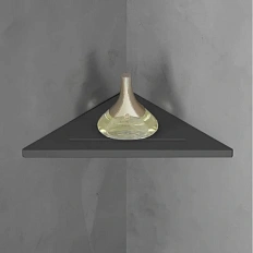 Полочка для ванной Abber Stein черная матовая