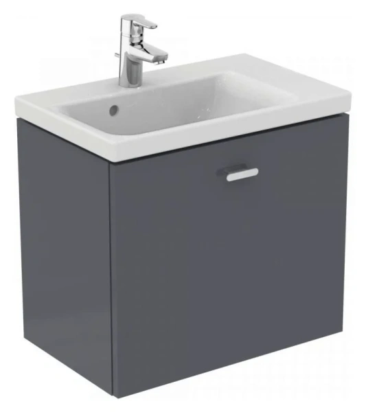 Тумба под раковину подвесная Ideal Standard Connect Space 60 см серая глянцевая E0315KR (детальная фотография)
