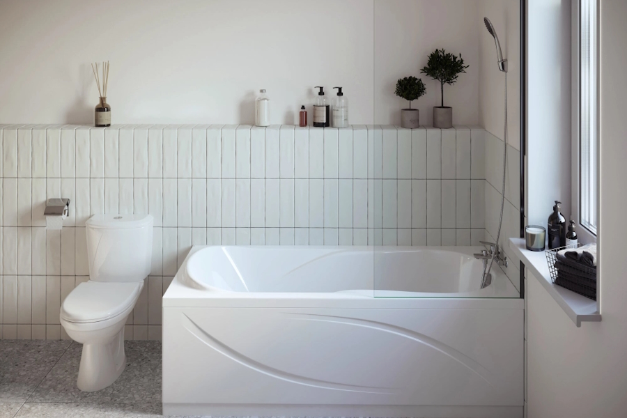 Ванна акриловая Santek Каледония 170х75 (детальная фотография), современныe, hi-tech