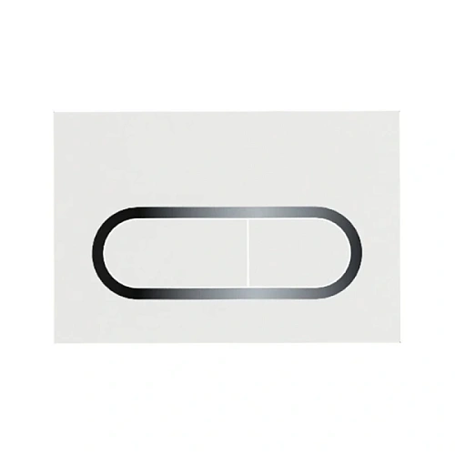 Клавиша смыва Ravak Chrome белая/сатин - фото 1