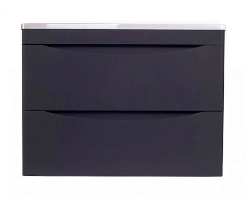 Тумба под раковину подвесная Style Line Бергамо 70 см черная - фото 2