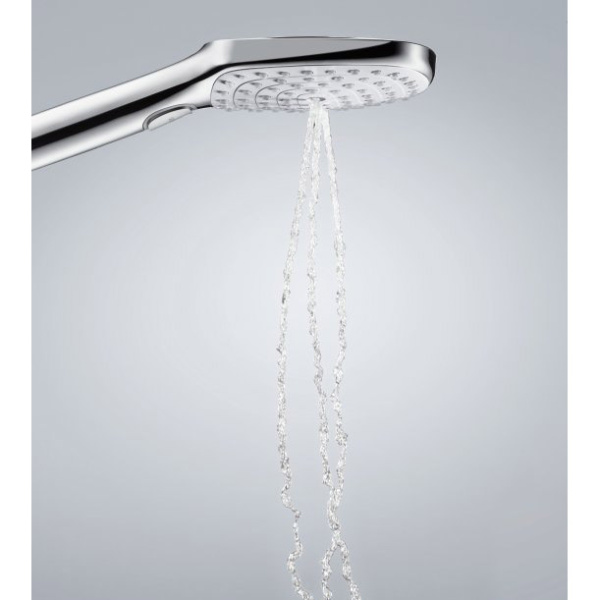 Лейка для душа Hansgrohe Raindance Select E белая/хром 26520400 (детальная фотография), современные, hi-tech