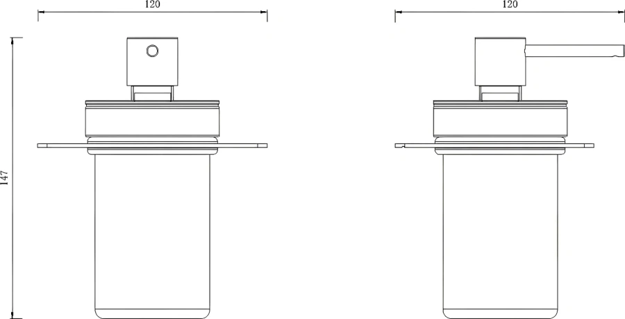 Дозатор для мыла Boheme Space белый 10966-W-DISP (детальная фотография), современные, hi-tech