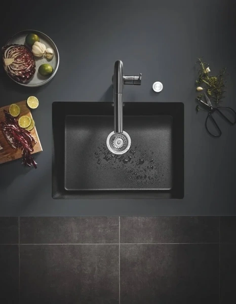 Мойка для кухни Grohe K700U 61 см композитная 31655AP0 (детальная фотография), прямоугольной формы