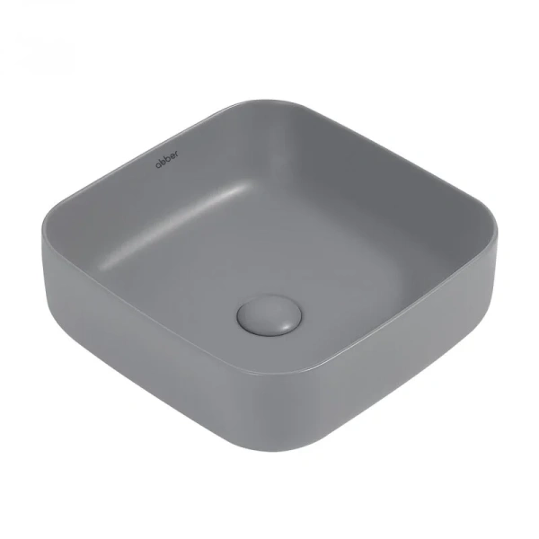 Раковина Abber Rechteck 38,5 см серая матовая AC2211MG (детальная фотография)