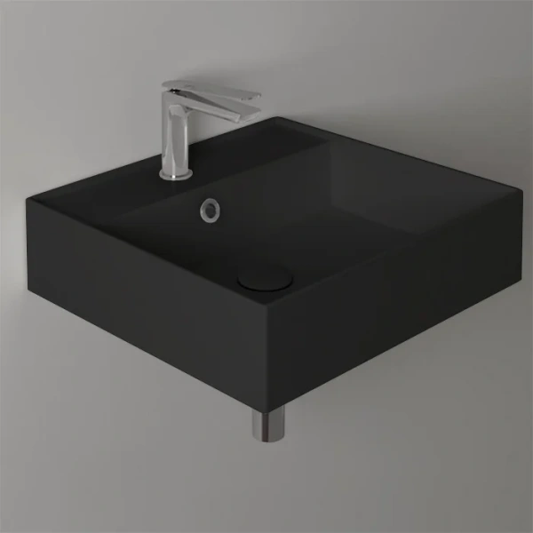 Раковина Simas Agile 51 см черная матовая AG51 nero matt*1 (детальная фотография), современные, hi-tech