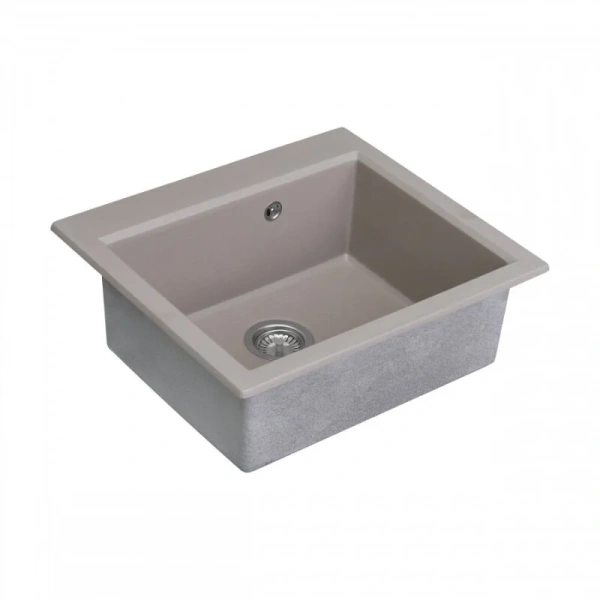 Мойка для кухни Акватон Линеа 58 см серый шелк 1A733032LW250 (детальная фотография)