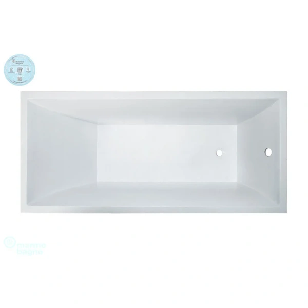 Ванна из искусственного камня Marmo Bagno Милано 170 x 75 см MB-M170-75 (детальная фотография)