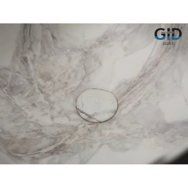 Раковина GID Creativo Mnc9301 36 см под камень матовая 54480 (детальная фотография), одинарные