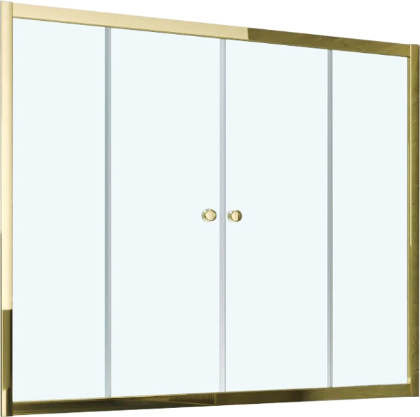 Душевая шторка на ванную стекло прозрачное Vegas-glass Z2V 160 01 (детальная фотография), прозрачные