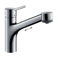 Смеситель для кухни Hansgrohe Talis S с выдвижным изливом